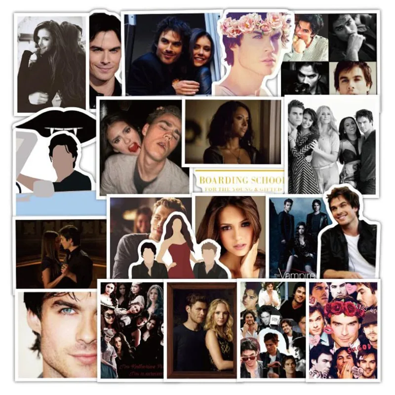 

10/30/50 PCS The Vampire Diaries American Drama Graffiti Laptop Luggage Skateboard Guitar Waterproof Sticker Toy Wholesale