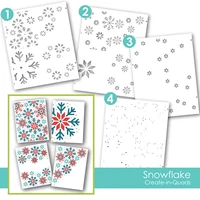 snowflake layering new stencil for scrapbooking decoration craft for diy card embossing making album 2021 christmas arrival