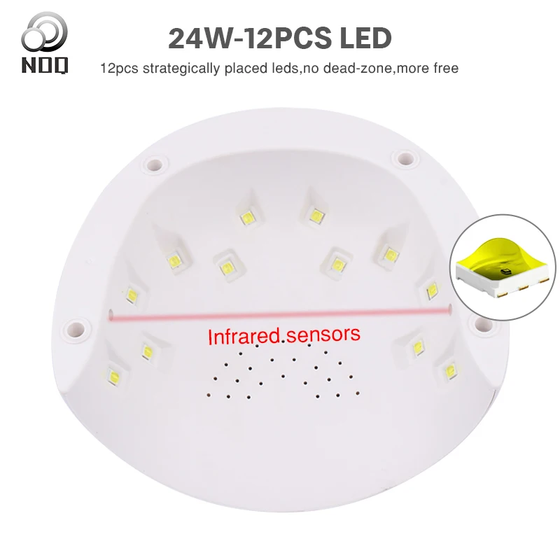 Сушилка для ногтей NOQ X28 12 шт. СВЕТОДИОДНЫЙ УФ светильник USB маникюрная машина с ЖК