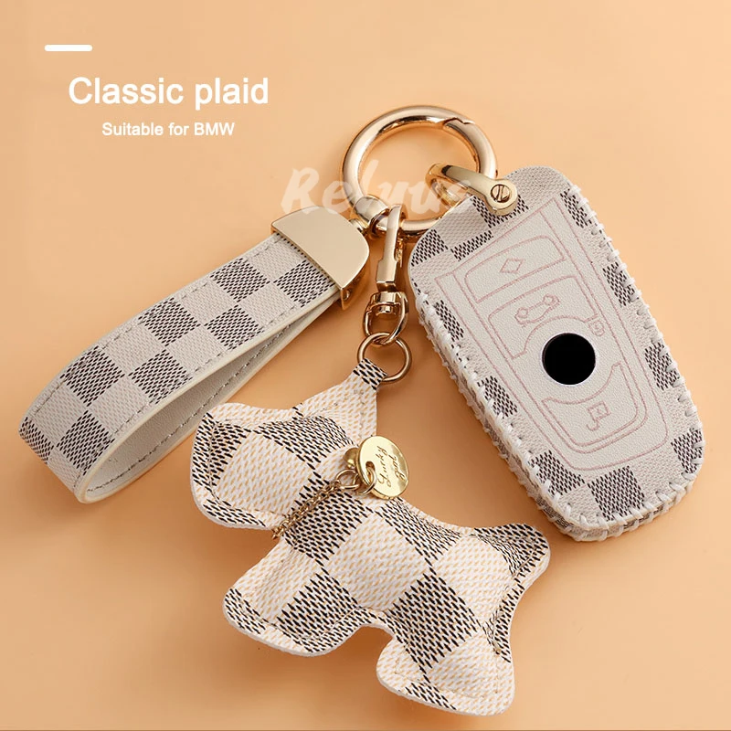 

Leather Car Key Case Cover Bag For Bmw F20 F30 G20 f31 F34 F10 G30 F11 X3 F25 X4 I3 M3 M4 1 3 5 Series Auto Shell Accessories