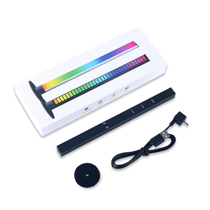 

32Bit Led Atmosphere Light RGB Music Rhythm Light Sound Control Light Voice-Activated Ambient Light For Car Desktop Home