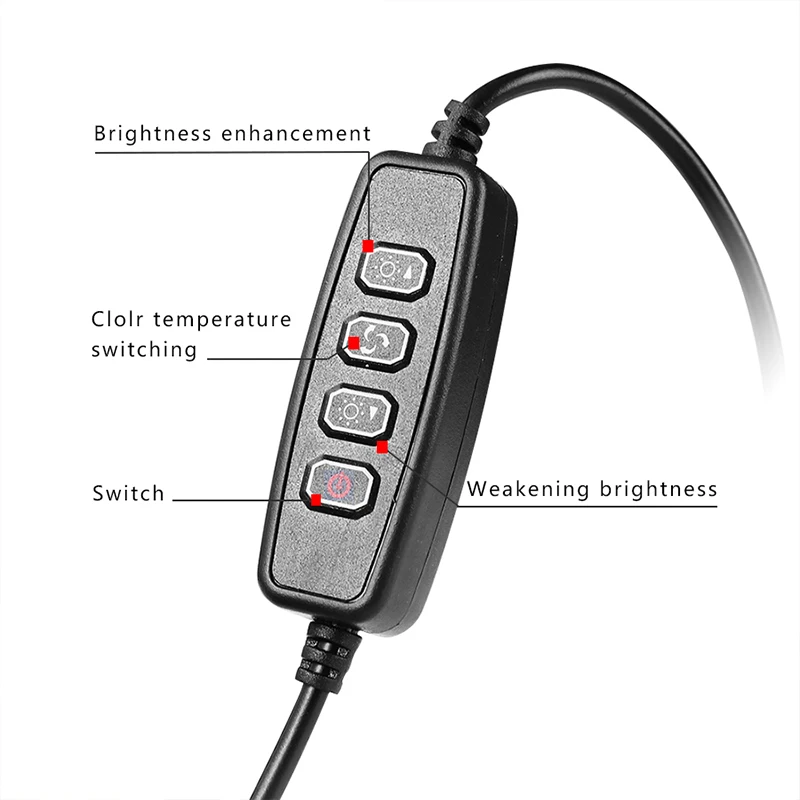 MAMEN 16 см светодиодный кольцевой светильник USB штекер студийный со штативом
