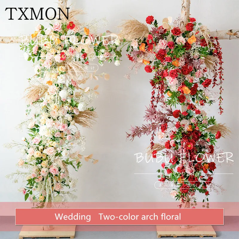 Свадебный ряд цветов настольный цветок реквизит арка дорожный свинцовый набор