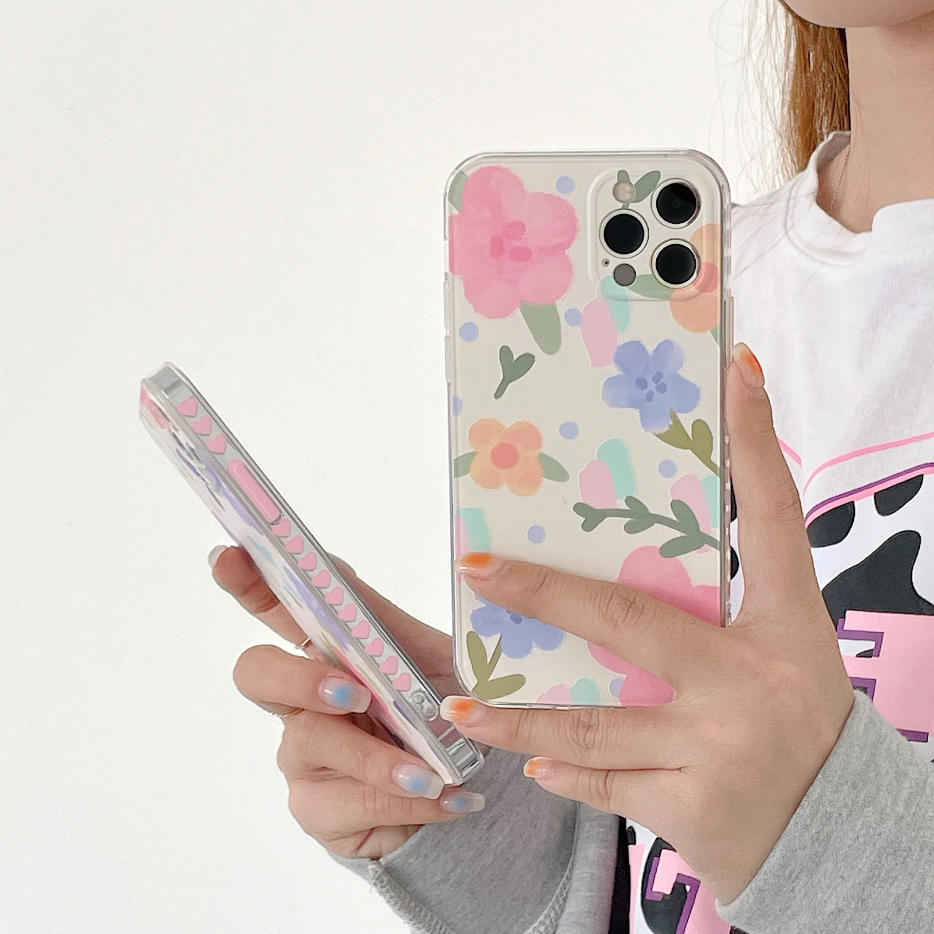 

Luxury Art Retro Abstract Flowers Phone Case For iPhone 12 11 Pro Max XR X Xs Max 7 8 Puls SE 2020 Cases Soft TPU Cover
