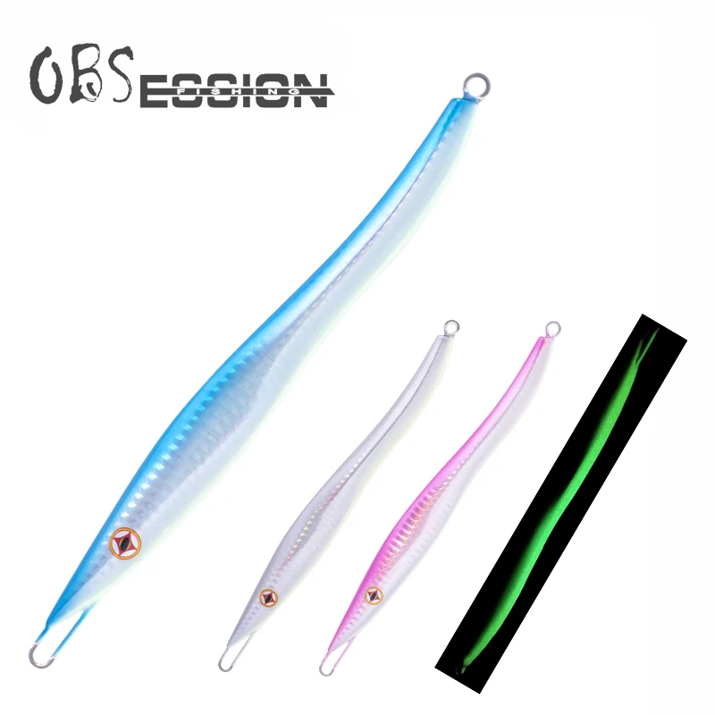 Одержимость светящаяся металлическая дергающаяся приманка 150 г быстрого осень