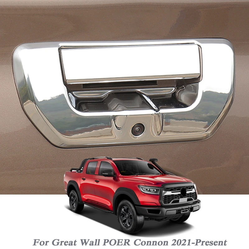 

Для Great Wall POER Connon 2021-Present, автомобильный Стайлинг, задняя дверь, ручка, рамка, украшение, блестки, наклейка для интерьера, авто аксессуар