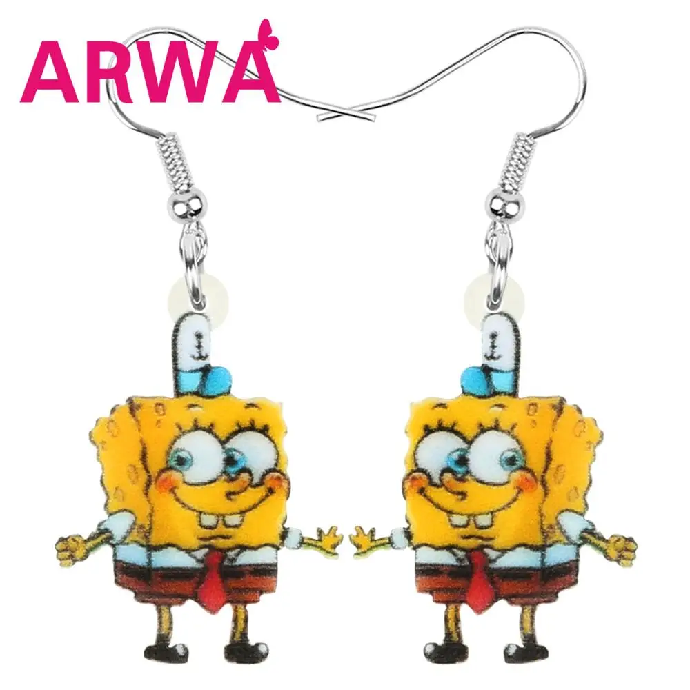 Акриловая Милая желтая фотография ARWA мультяшная фигурка с подвеской ювелирные