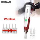 Беспроводной картридж для дермапена с иглами, микроиглами, терапия дермапеном, микро-иглами для отшелушивания, сужения пор, устройство для красоты кожи