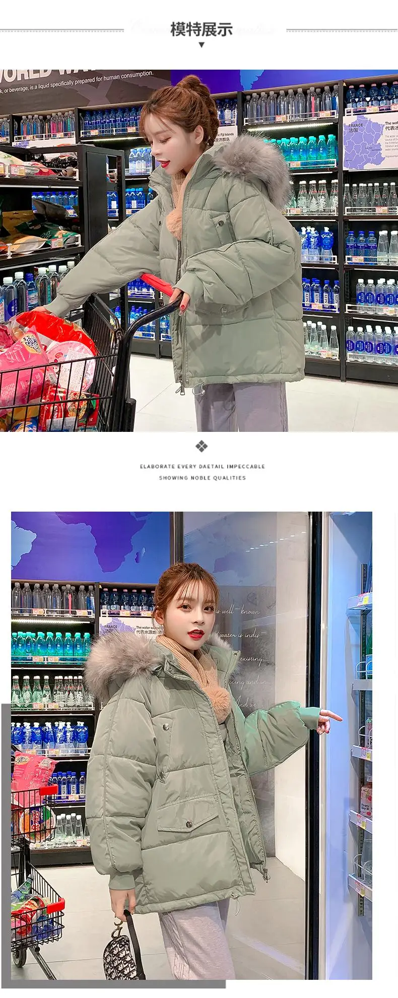 Женская пуховая куртка с капюшоном, зимняя свободная хлопковая стеганая куртка, зимняя короткая женская куртка, приталенное пальто, новая Женская XL