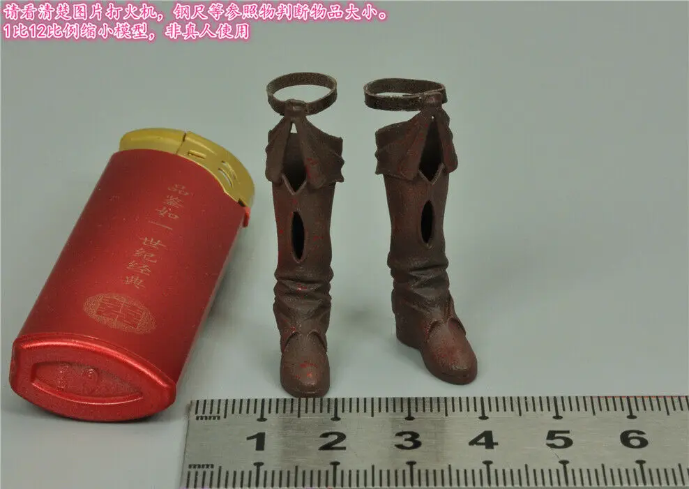 

PL2020-163 1/12th Solid Boots Model for 6" Action Figure Doll
