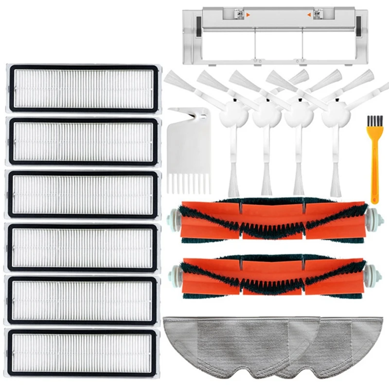 

Комплект фильтров для пылесоса Xiaomi Mijia 1C STYTJ01ZHM, комплект из 17 предметов, основная и боковая насадки