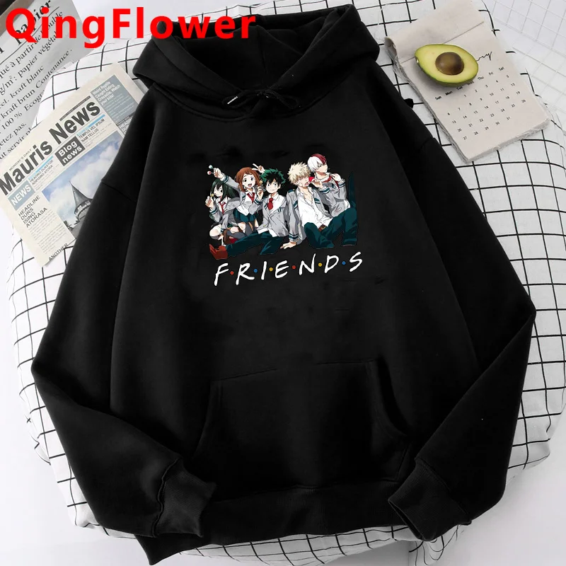 

Толстовка мужская оверсайз с рисунком из аниме «Моя геройская Академия», Тодороки, боку, «Моя геройская Академия», Bakugou, y2k