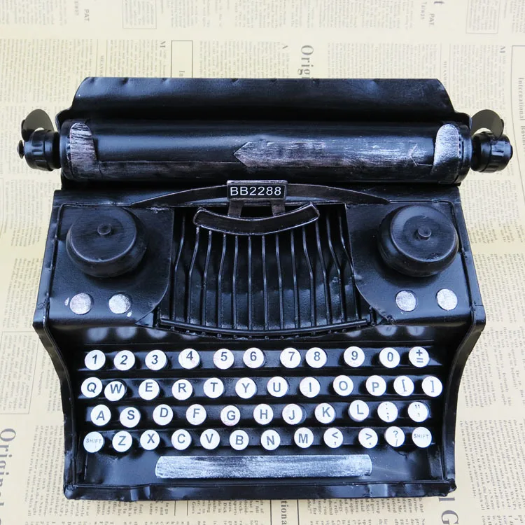 Креативные металлические поделки в ретро стиле старая модель пишущей машинки