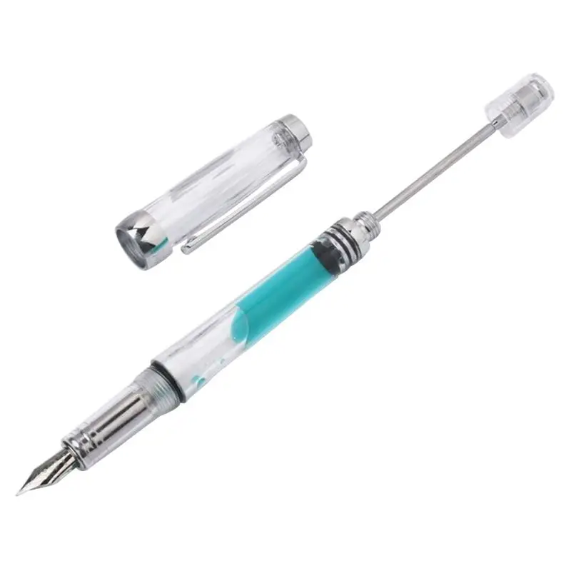 

Transparent Vacuum Negative pressure Fountain Pen EF/F Nib 0.38/0.5mm Ink Pen Business Gift 32CA