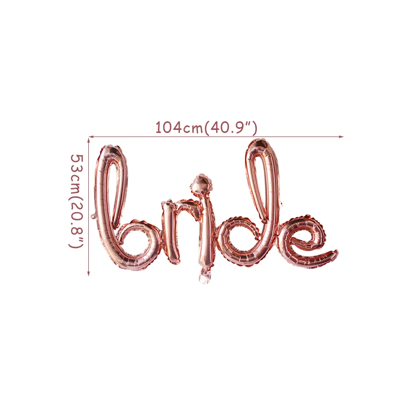 bride Cyuan розовое золото невесты быть фольгой воздушные шары подвесные гирлянды мишура бахрома шторы для свадебного душа украшения для девичника - Цвет: bride