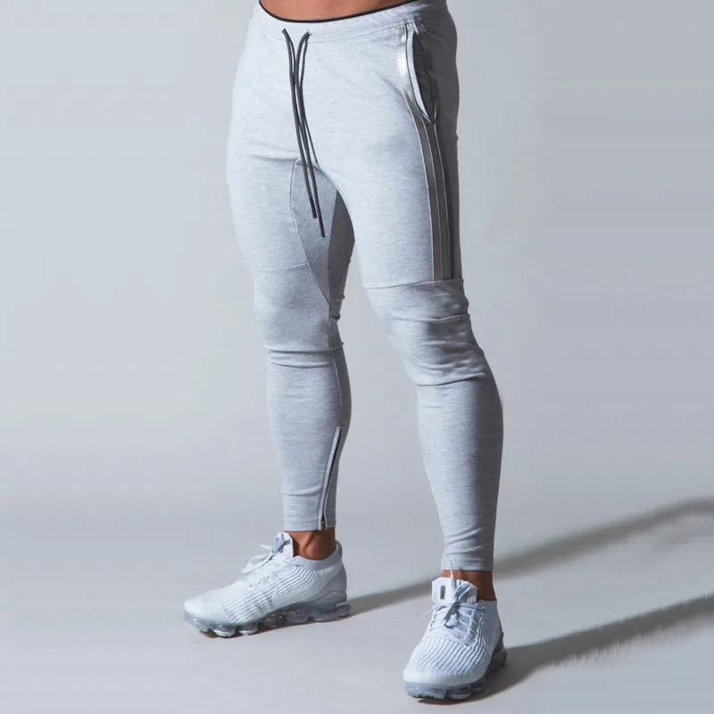 

Men Sports trousers Lace-up zip casual pants Men Slim Tracksuits Autumn Long Pants
