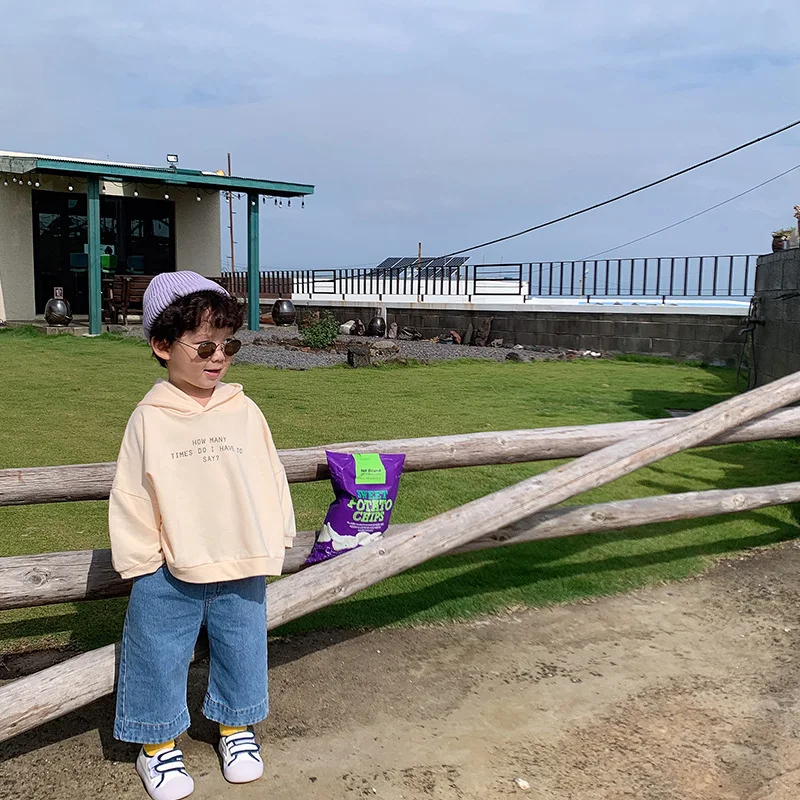 Весна Осень 2019 года повседневные толстовки с буквенным принтом для мальчиков