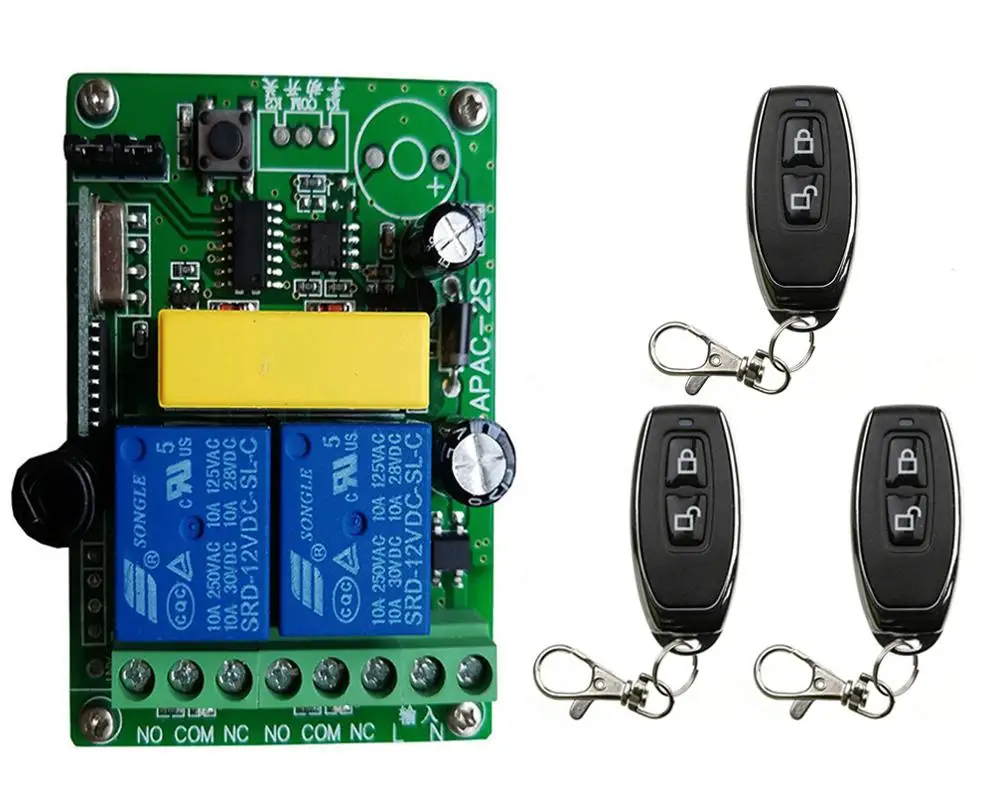 Беспроводной пульт дистанционного управления Xuanlongyuan 2 канала 315/433 МГц