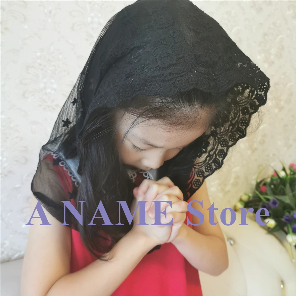 Кружевная вуаль из хлопка с круглым носком для маленьких девочек кружевная