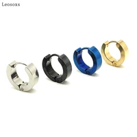 leosoxs 1 piece hypoallergenic black earrings ear stud ear jewelry fashion couple earring ear ring