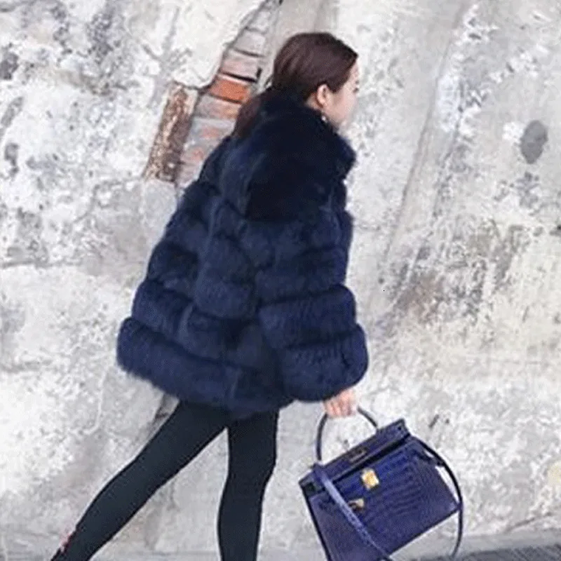 Новое модное зимнее пальто женская зимняя куртка Женское из искусственного меха