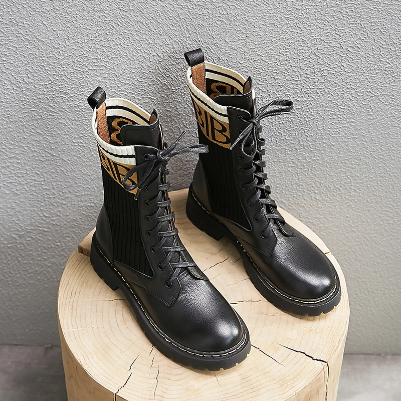 Zapatos De Mujer коллекция 2019 года женская обувь Зимние полусапожки на платформе модная однотонная Черная Женская