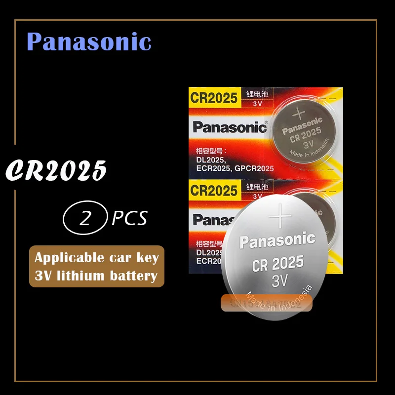 2 шт. оригинальный новый аккумулятор для PANASONIC cr2025 3 в кнопочные элементы