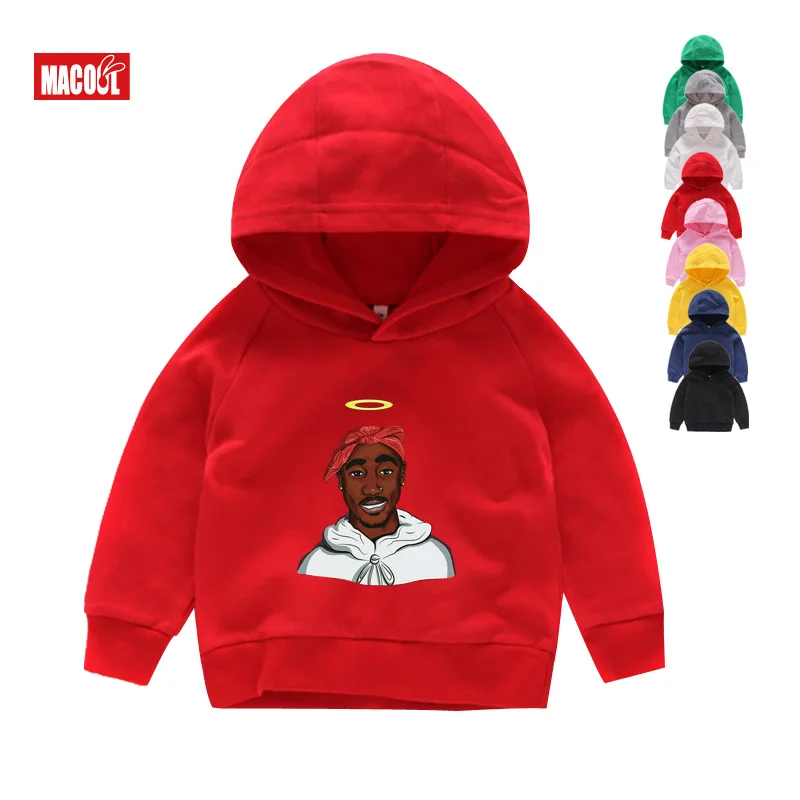 Свитер для девочек и мальчиков Одежда детская Тупак 2pac в стиле хип хоп с надписью