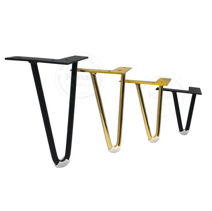 Золотой цвет U образный стул ноги DIY диван черный металлическая мебель твердые