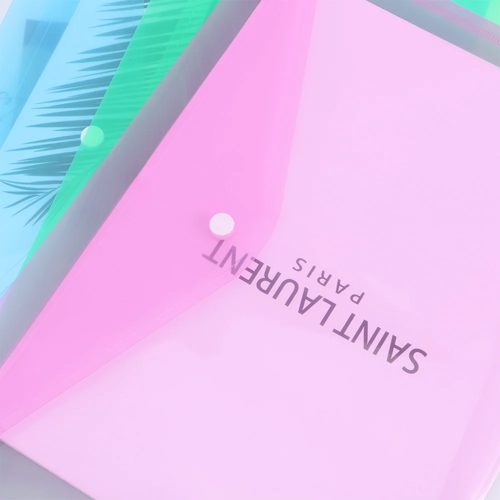 Прозрачный пакет для документов 12 шт./компл. A4 водонепроницаемый органайзер