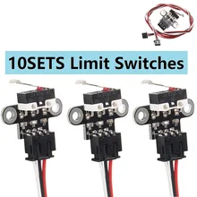 MEGA 10sets Mechanical Limit Module 1M Cable 3D Printer Parts Endstop Limit Switch Horizontal DIY for Motherboard Ramps 1.4