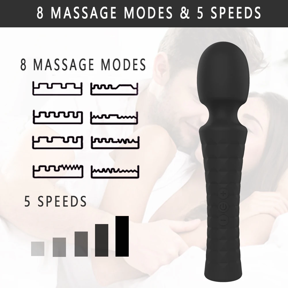 

Powerful Vibrator Dildo Clit Clitoris Female Sex Toy for Adults Women Magic Wand Massager Vibrating Stimulator Intimate Goods