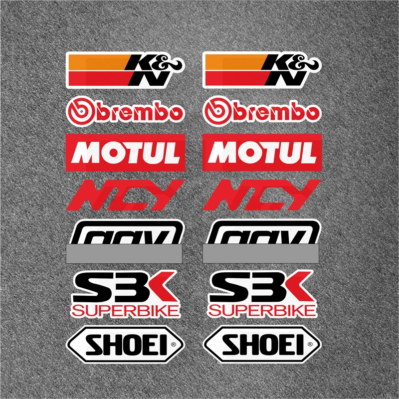 

Motorcycle Fender Body Motorbike Sponsor Sticker Decal Reflective Waterproof for MOTUL SHOEI Brembo NCY SBK YAMAHA HONDA SUZUKI