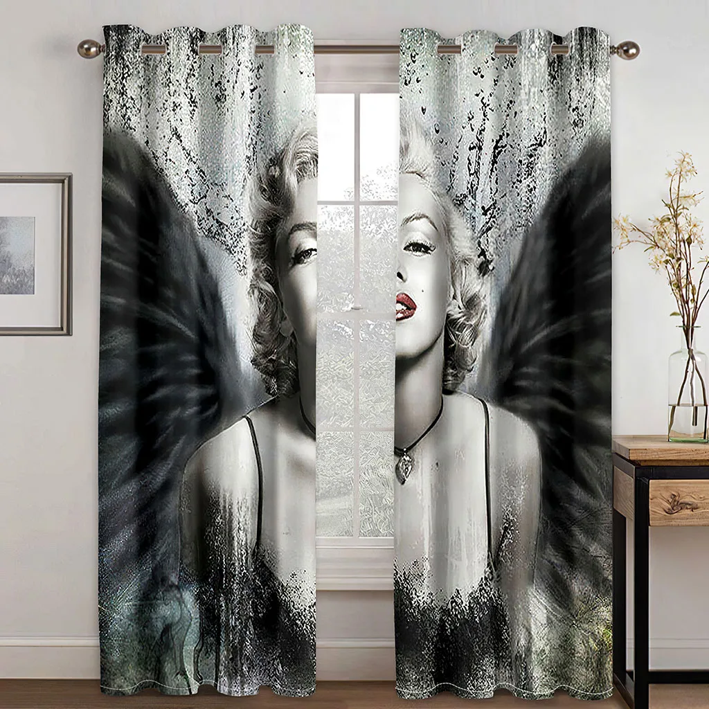 

High quality custom 3d curtain fabric Beautiful Photo Fashion Customized 3D Curtains beauty curtains