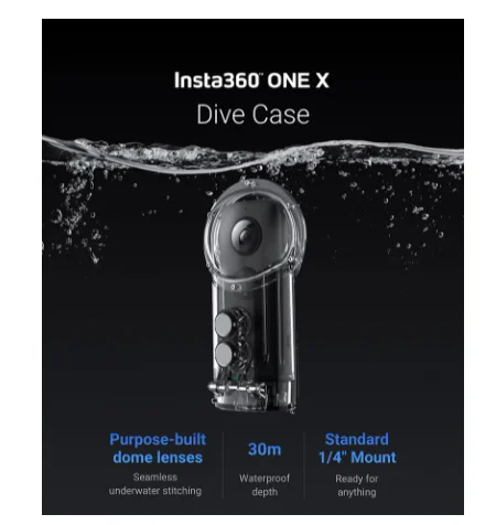 Insta360 One X/One X2 Dive Case for Insta 360 ONE X Waterproof or Diving 30M Depth action Camera Accessories | Электроника