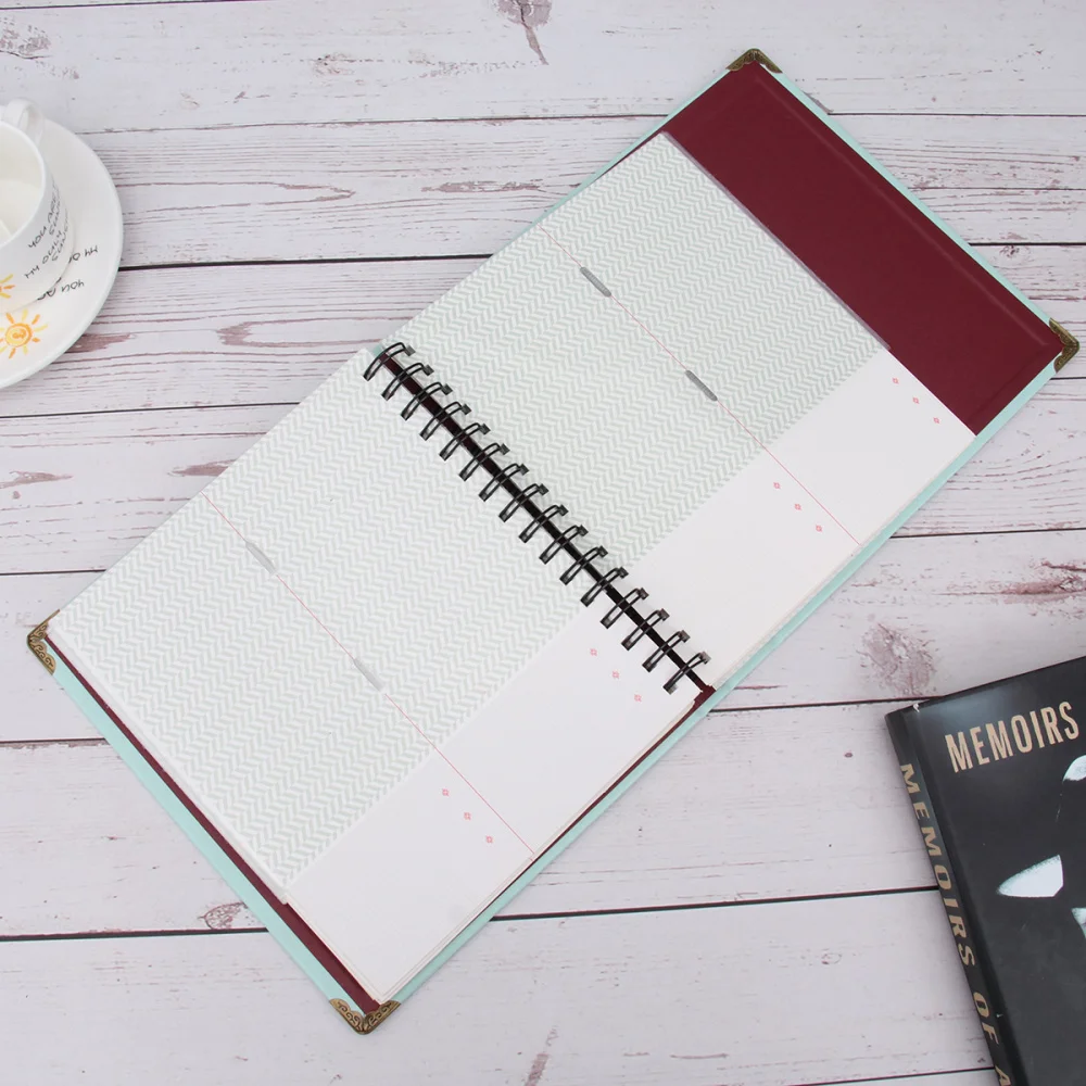 

1PC Ticket Bill Collection Book Movie Ticket Storage Note Album Photo Receipt Memory Collection Storage Book (Dark Green)