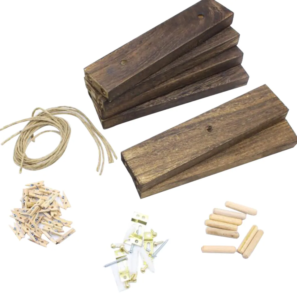 Подвесная фоторамка для деревянной фоторамки держатель фотографий сделай сам