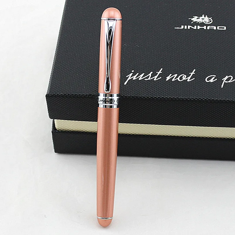 Jinhao 750 Черная Ручка-роллер с шероховатой поверхностью, 10 цветов, высокое качество, роскошные канцелярские принадлежности для офиса и школы