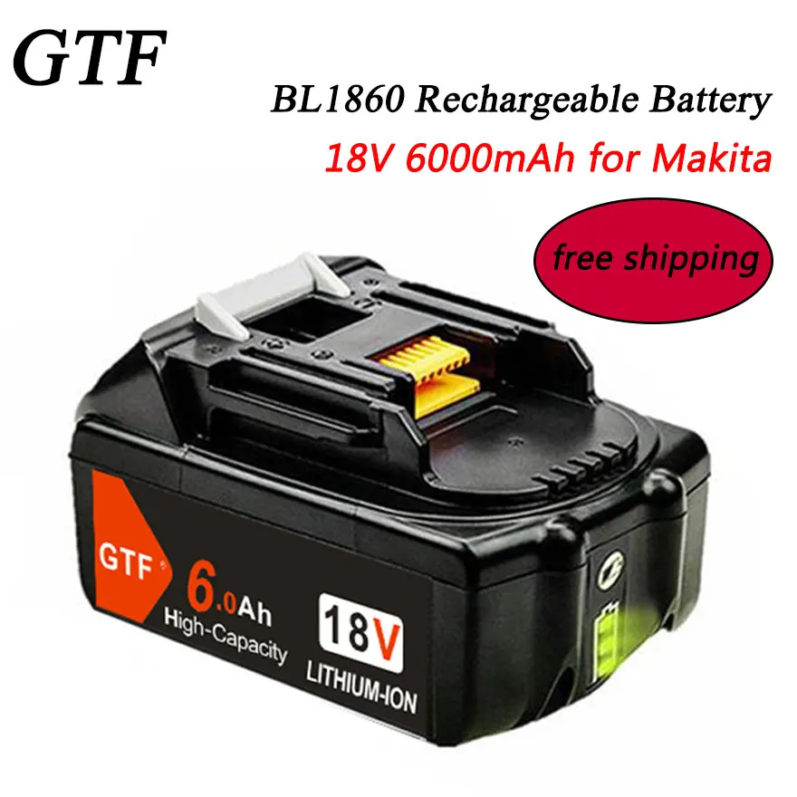Аккумуляторная батарея для Makita 18 в 6000 мАч BL1860 BL1840 BL1850 BL1830 LXT400|Перезаряжаемые