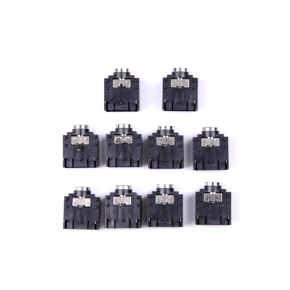 

10 Pcs 3 Pin 3.5mm PCB Mount Female Stereo Jack Socket Connector