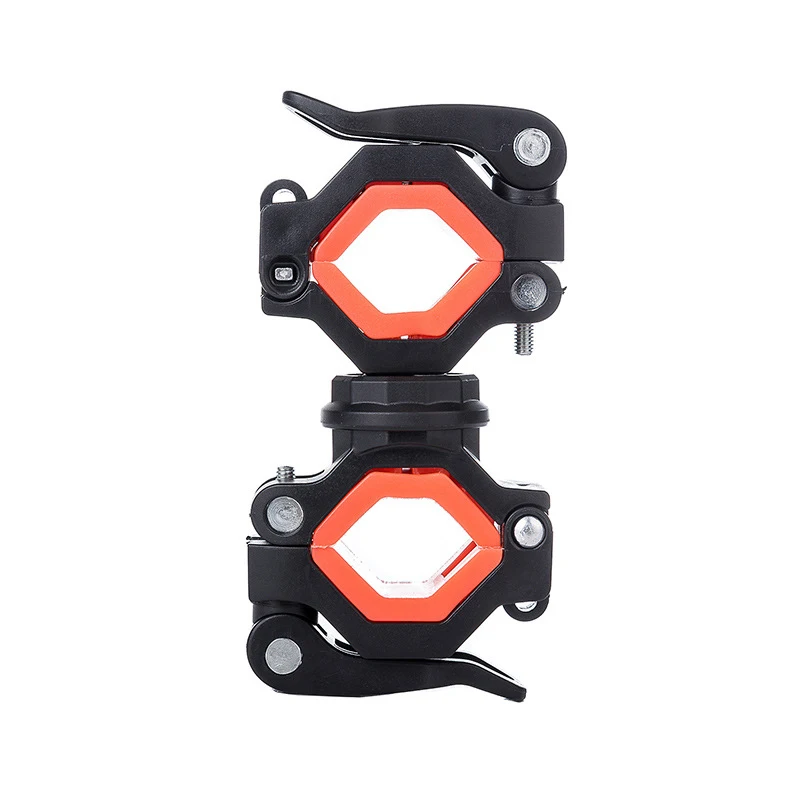 360 degree rotation cycling clip clamp rotation bike flashlight torch mount led head front light holder clip bicycle accessories free global shipping