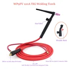 Сварофонарь WP9FV 120A для дуговой сварки, 3 м, мягкий шланг, вольфрам, WP9, гибкий клапан с воздушным охлаждением, 10-25, 8 мм, быстроразъемный сварочный аппарат