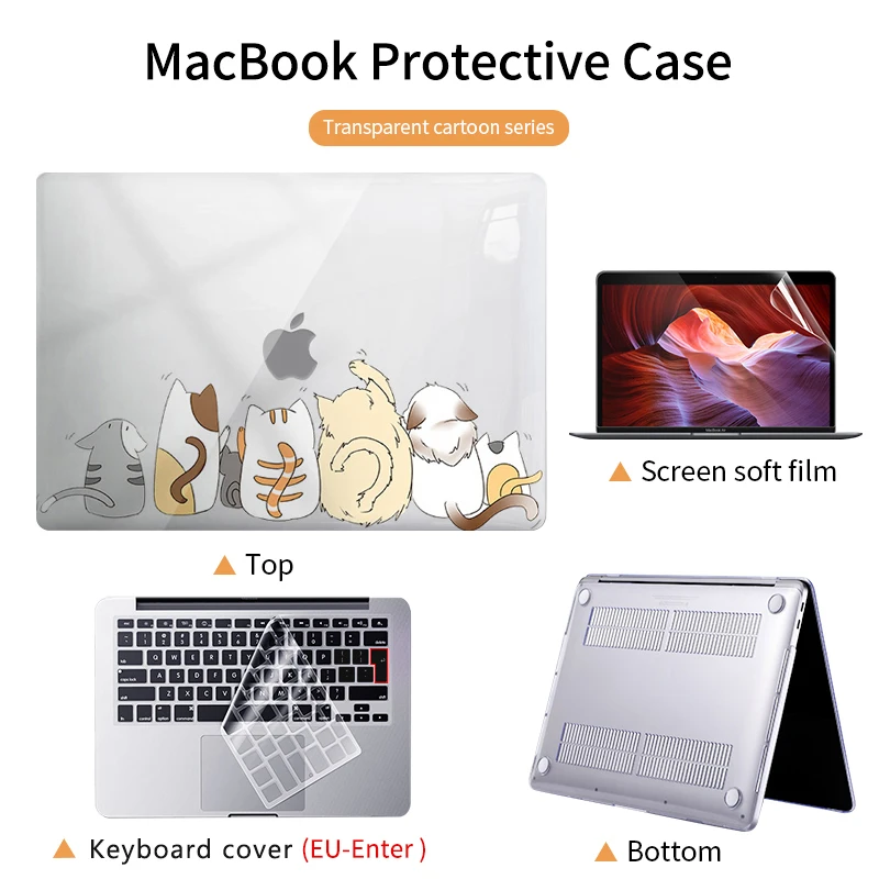 laptop case for macbook air 13 m1 chip pro 16 15 15 6 inch new touch bar 2020 notebook cover a2179 a2289 a2337 a2338 a2251 a1466 free global shipping