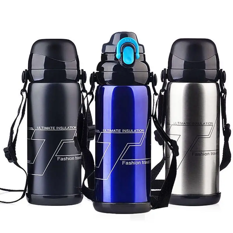 

800ML Thermos Stainless Steel Insulation Pot Portable Travel Kettle Tea Vacuum Bottle Outdoor Sports Vacuum Flask Hot Water Cup