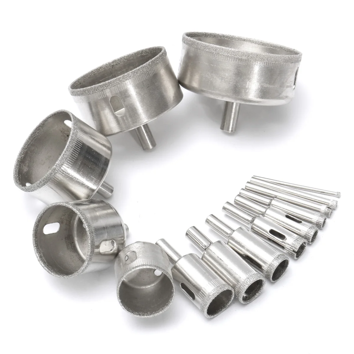 

14pcs/set 3-70mm Diamond Hole Saw Drill Bit Tool for Ceramic Porcelain Glass Marble Drill Bits