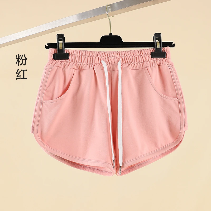 

summer high waist thin section five pants large size loose sports casual pants Black