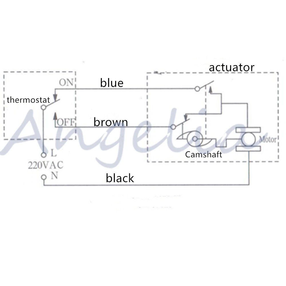AC220V 12 BSP DN15 латунный 2-ходовой моторизованный клапан электрический приводной клапан для водяной системы HVAC 3 линии 2 управления (art.: 3920d0fa89d43) - 3920d0fa89d43