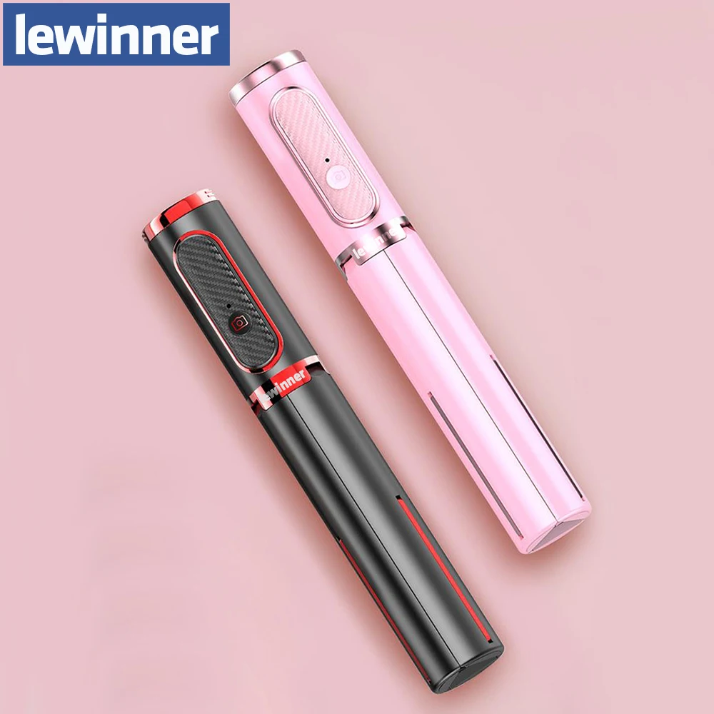 Портативная селфи палка Lewinner seajic складной монопод с bluetooth со штативом для iPhone 11 X