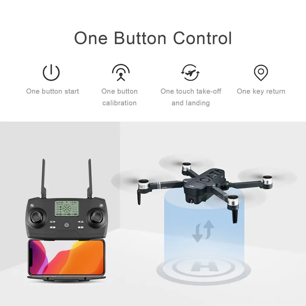 SMRC ICAT6 Профессиональный складной вертолет бесщеточный gps Дрон с камерой HD 4K RC