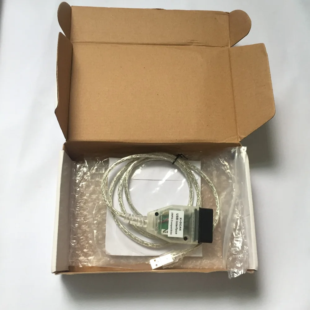 Диагностический кабель для BMW INPA K + CAN с чипом FT232RL DCAN USB интерфейс OBD2 k dcan 1998 по